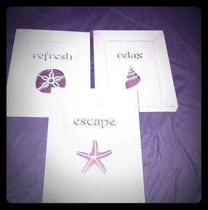 Wall hangings 3pc set